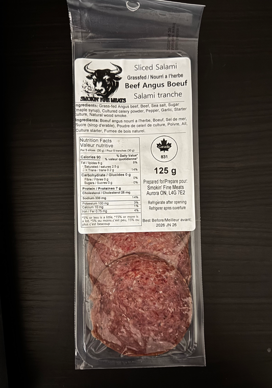 Beef Angus Salami Sliced